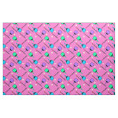 I Liebe pickleball pastel pink Stoff (Fat Quarter (45,7 x 55,9 cm))