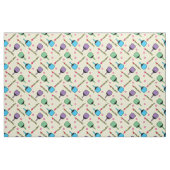 I Liebe Pickleball Pastellgelb Stoff (Fat Quarter (45,7 x 55,9 cm))