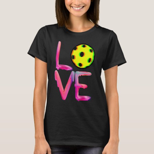 I Liebe Pickleball Pickle Balls für Spieler T-Shirt (Vorderseite)