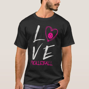 I Liebe Pickleball Pickleball Player Pickle Ball T-Shirt
