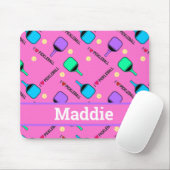 I Liebe Pickleball pink Mousepad (Mit Mouse)