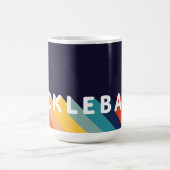 I Liebe Pickleball Rainbow Retro Kaffeetasse (Mittel)