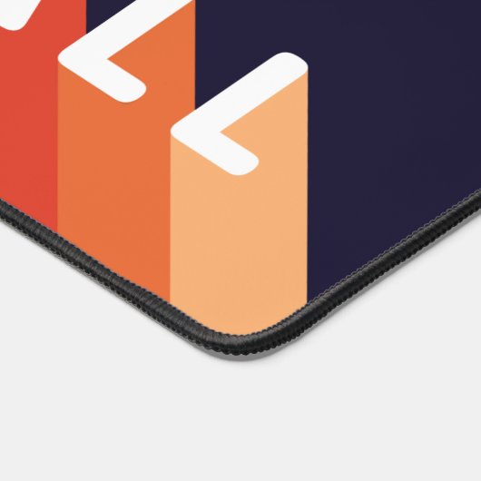 I Liebe Pickleball Rainbow Retro Schreibtischunterlage (Ecke)