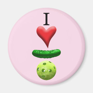 I Liebe Pickleball - Rosa- Magnet