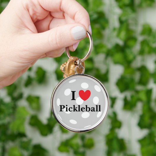 "I Liebe Pickleball" Schlüsselanhänger (Hand)