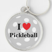 "I Liebe Pickleball" Schlüsselanhänger (Vorne)