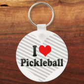 I Liebe Pickleball Schlüsselanhänger (Vorderseite)
