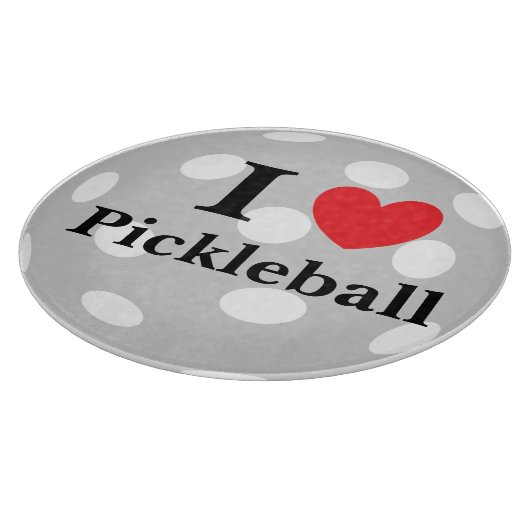 "I Liebe Pickleball" Schneidebrett (Ecke)