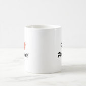 I Liebe Pickleball Sporttypografie Kaffeemaschine  Kaffeetasse (Mittel)