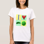 I Liebe Pickleball T-Shirt (Vorderseite)