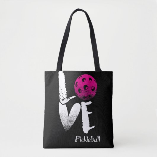 I Liebe Pickleball T - Shirt Funny Pickle Ball Tasche (Vorderseite)