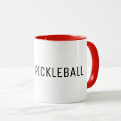 I Liebe Pickleball Tasse (VorderseiteRechts)