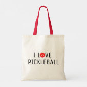 I Liebe Pickleball Tragetasche (Rückseite)