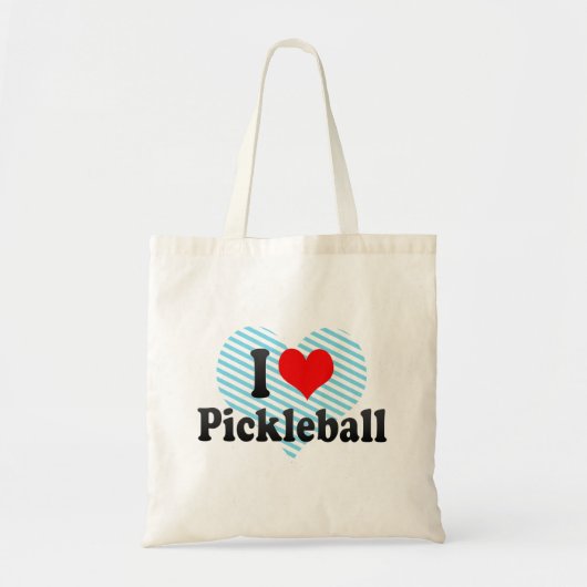 I Liebe Pickleball Tragetasche (Vorne)