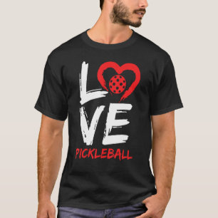 I Liebe Pickleball Vintager Cooler Pickle Ball Pla T-Shirt