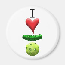 I Liebe Pickleball - weiß -