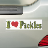 I Liebe Pickles Autoaufkleber (Auf Auto)