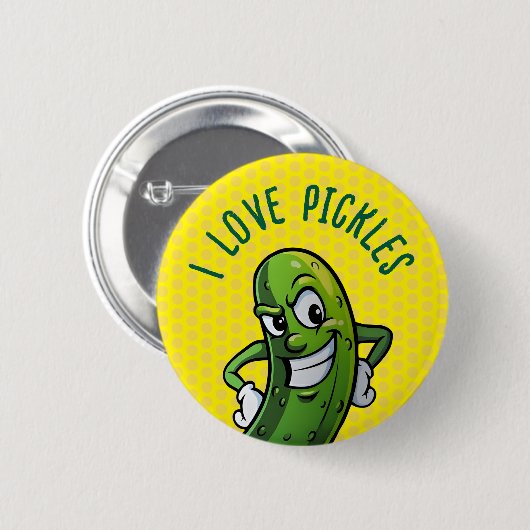 I Liebe Pickles Button (Vorne & Hinten)