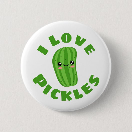 I Liebe Pickles Button (Vorderseite)