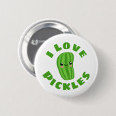 I Liebe Pickles Button (Vorne & Hinten)