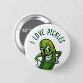 I Liebe Pickles Button (Vorne & Hinten)