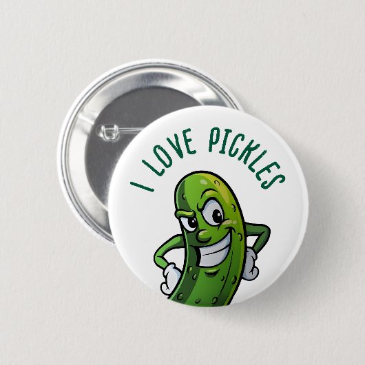 I Liebe Pickles Button (Vorne & Hinten)