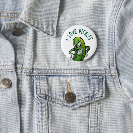 I Liebe Pickles Button (Beispiel)