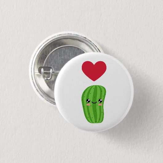 I Liebe Pickles Button (Vorne & Hinten)