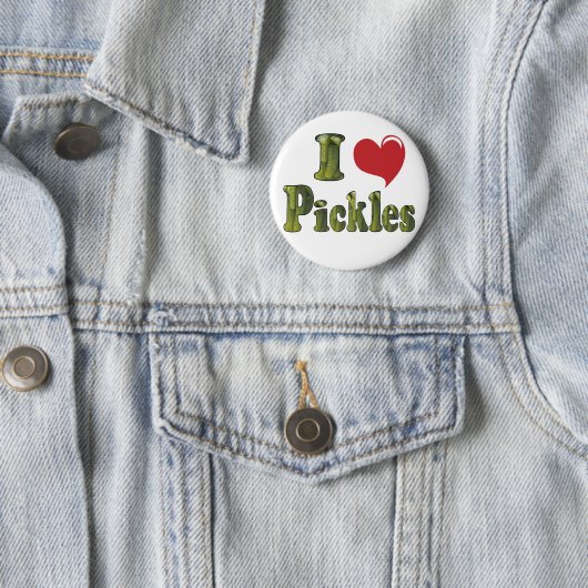 I Liebe Pickles Button (Beispiel)