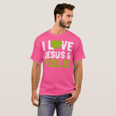 I Liebe Pickles Jesus Funny Religious Bible Pickle T-Shirt (Vorne ganz)