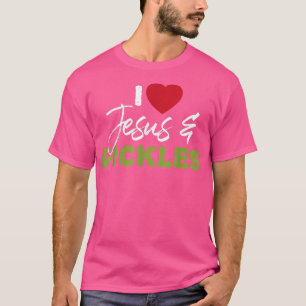 I Liebe Pickles & Jesus Pickle Gemüsepflanze Ve T-Shirt