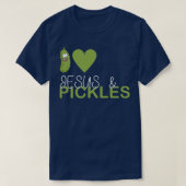 I Liebe Pickles & Jesus, Pickles Gemüsebau V T-Shirt (Design vorne)