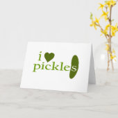 I Liebe Pickles Karte (Gelbe Blume)