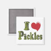 I Liebe Pickles Magnet (Vorderseite/Rückseite)
