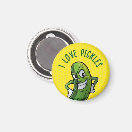 I Liebe Pickles Magnet (Vorderseite/Rückseite)