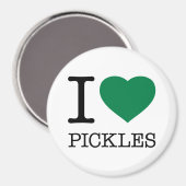 I LIEBE PICKLES MAGNET (Vorderseite/Rückseite)