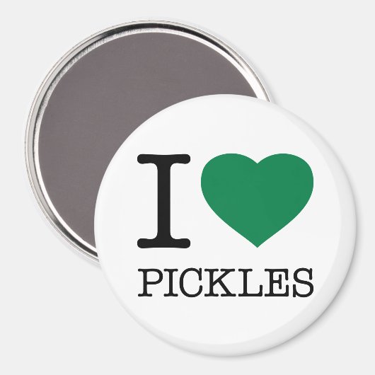 I LIEBE PICKLES MAGNET (Vorderseite/Rückseite)