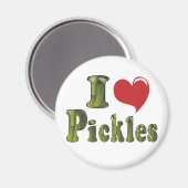 I Liebe Pickles Magnet (Vorderseite/Rückseite)