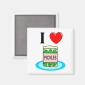 I Liebe Pickles Magnet (Vorderseite/Rückseite)