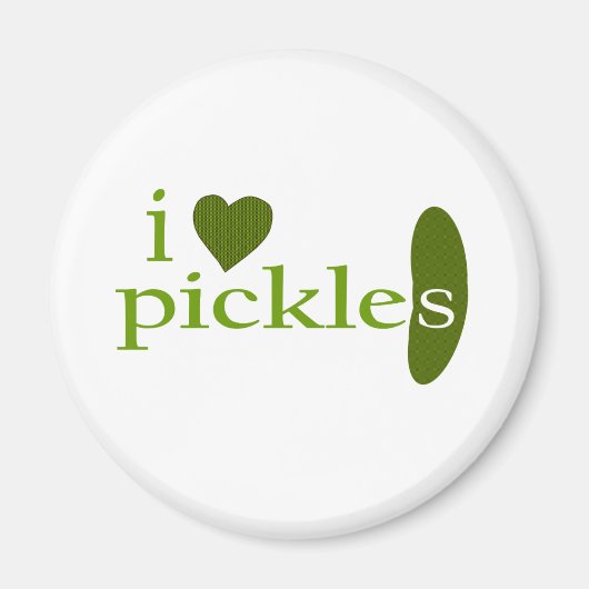 I Liebe Pickles Magnet (Vorne)