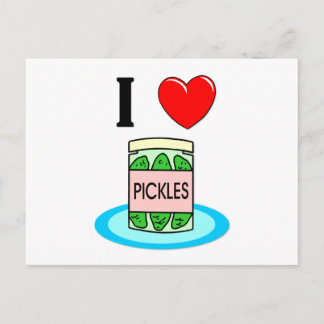 I Liebe Pickles Postkarte