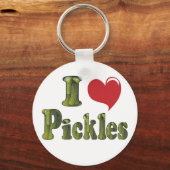 I Liebe Pickles Schlüsselanhänger (Vorderseite)