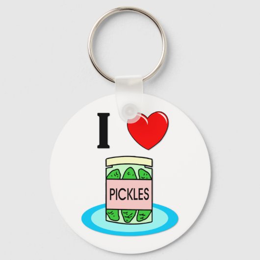 I Liebe Pickles Schlüsselanhänger (Vorderseite)