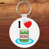 I Liebe Pickles Schlüsselanhänger (Vorderseite)