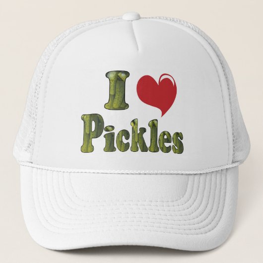 I Liebe Pickles Truckerkappe (Vorderseite)