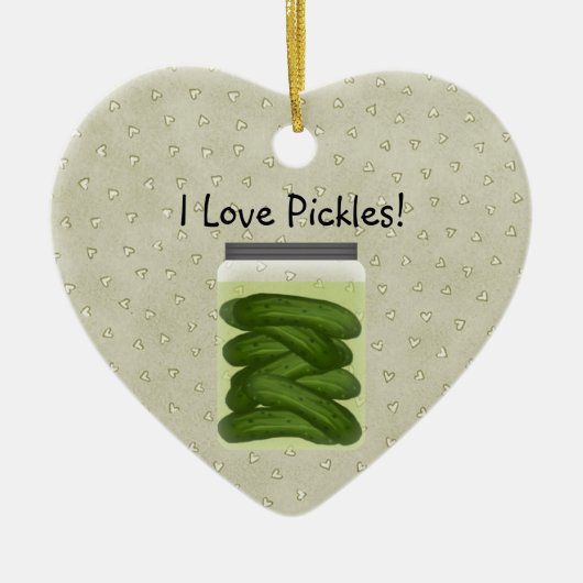 I Liebe Pickles Weihnachtsschmuck (Vorne)