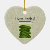 I Liebe Pickles Weihnachtsschmuck (Hinten)