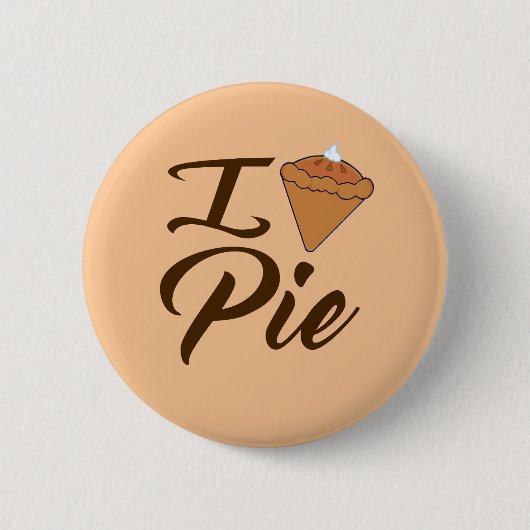 I Liebe Pie Button (Vorderseite)