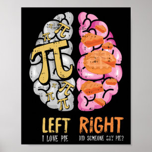 I Liebe Pie Pi Day Funny Mathe Symbole Lehrer Stud Poster