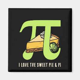 I LIEBE PIE UND PI Tag Magnet